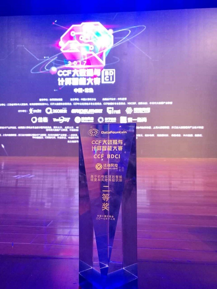  美林?jǐn)?shù)據(jù)榮獲 “基于機(jī)構(gòu)實體的智能摘要和風(fēng)險等級識別”賽題組二等獎