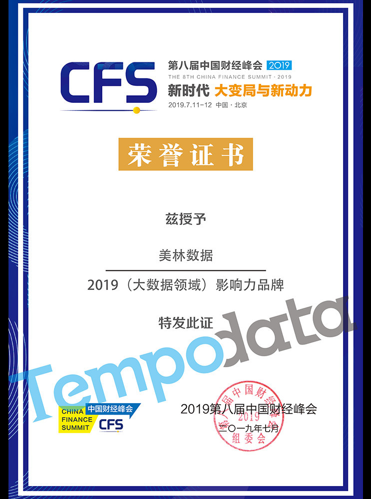 11-2019（大數據領域）影響力品牌