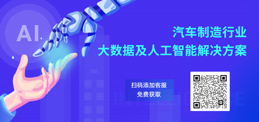 汽車制造行業大數據及人工智能
